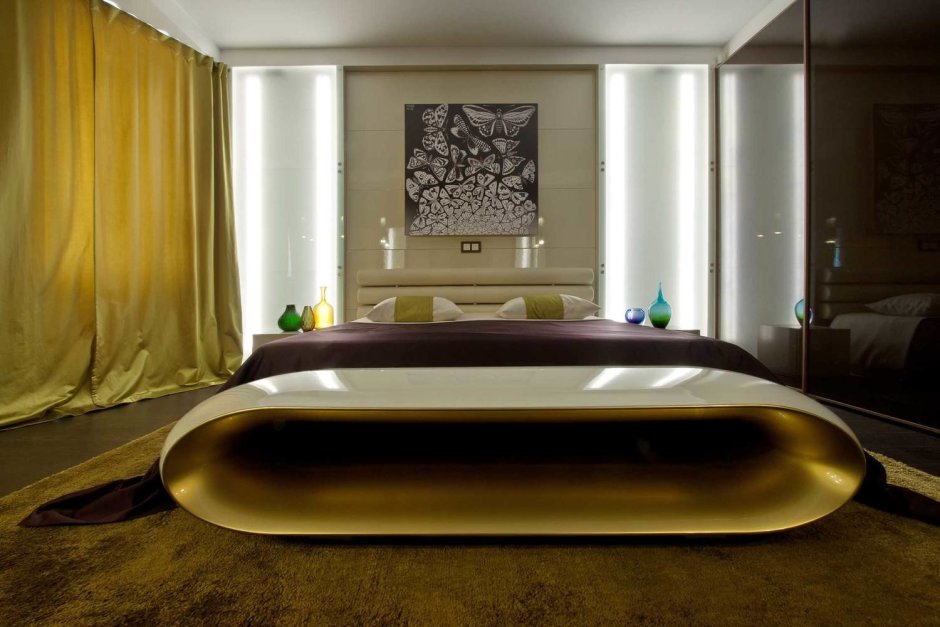 Кровать в футуристическом стиле