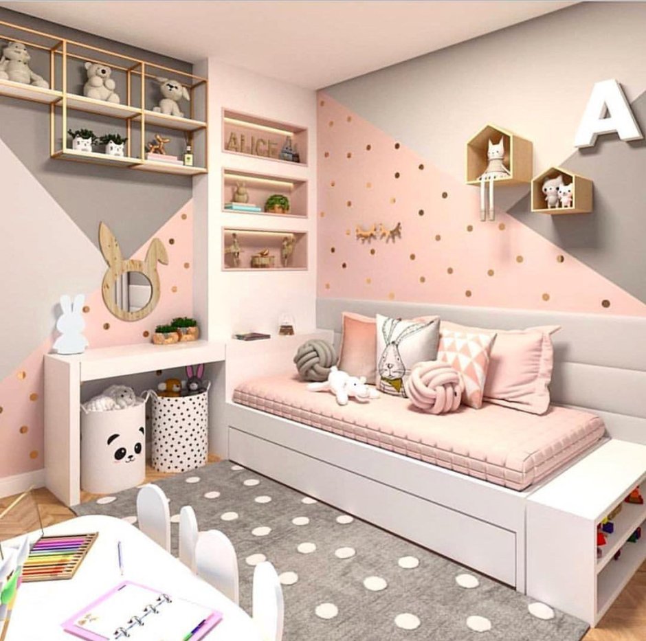 Мебель для детской комнаты двум девочкам