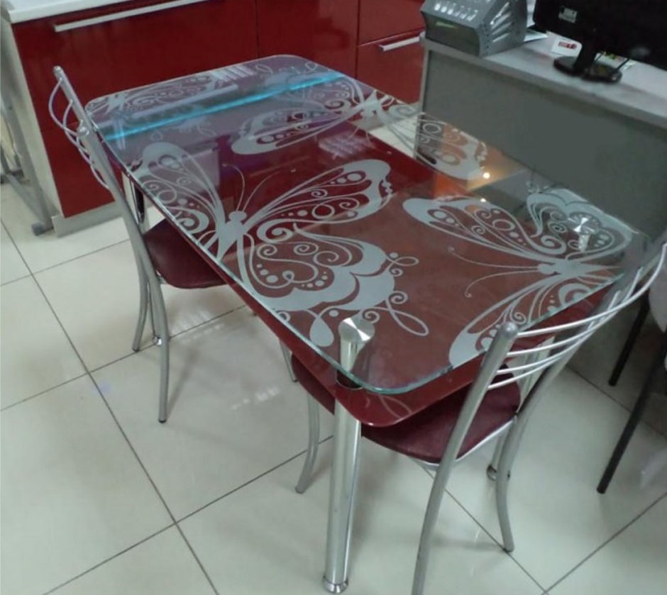 Стол обеденный арт (металл арабискат ЛДСП сонома 2м)