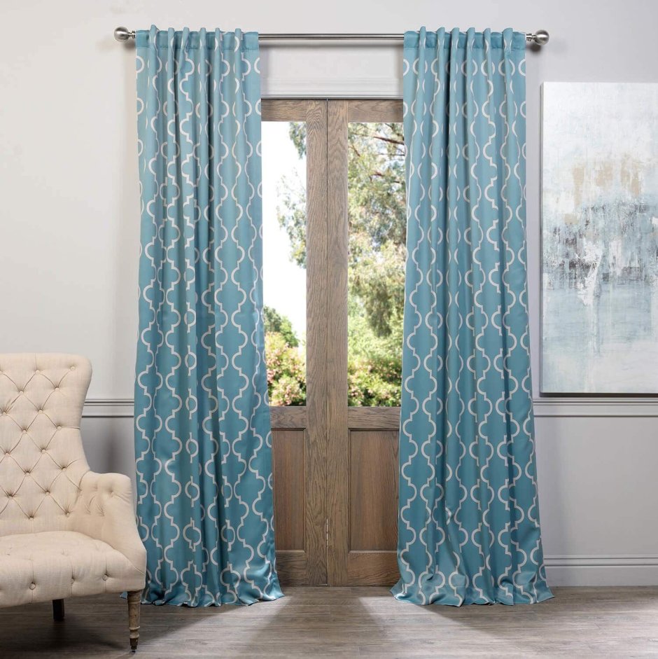 Шторы бирюзовые Adagio Windows Decor Модерн ш171447501