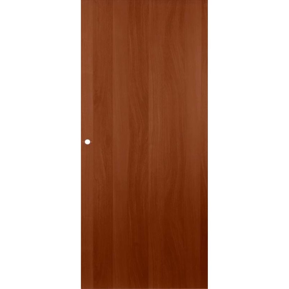 Дверь межкомнатная глухая 60x200 см, ламинация, цвет Миланский орех