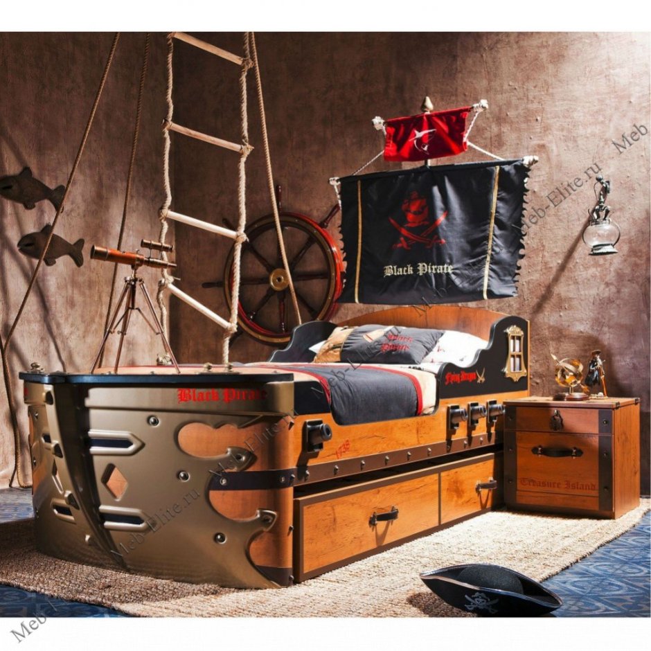 Кровать Cilek Black Pirate
