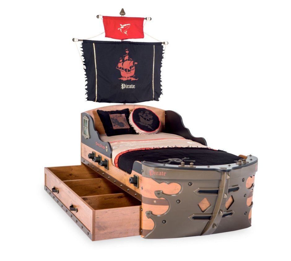 Кровать Cilek Black Pirate