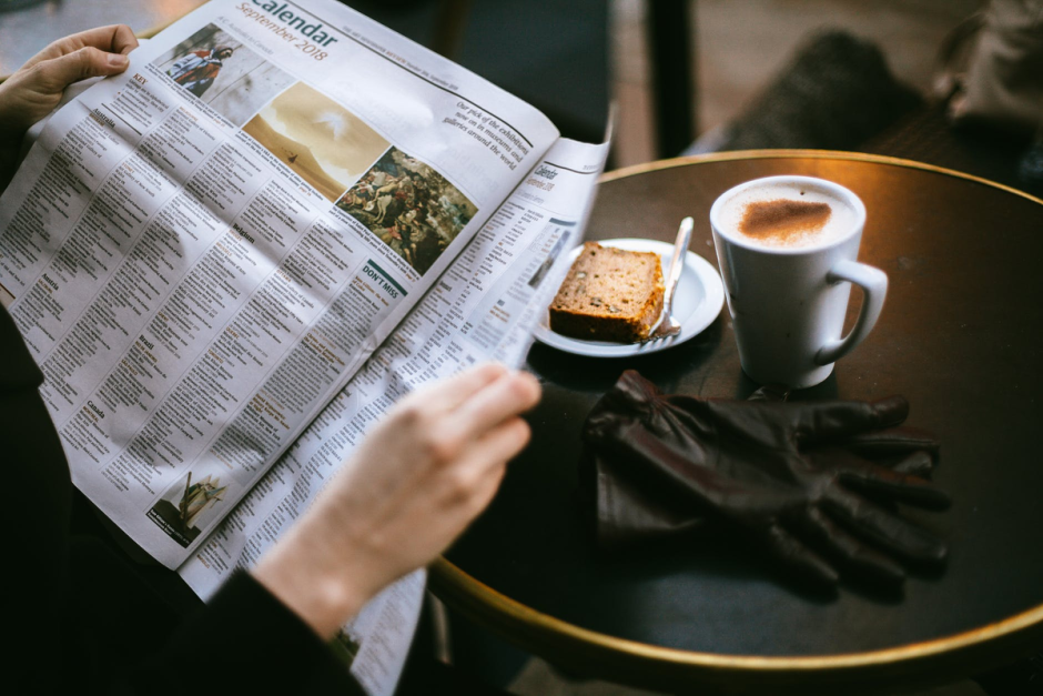 Кофе и газета