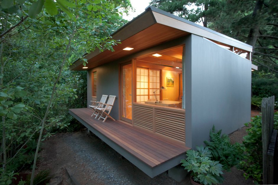 Tiny House с односкатной крышей