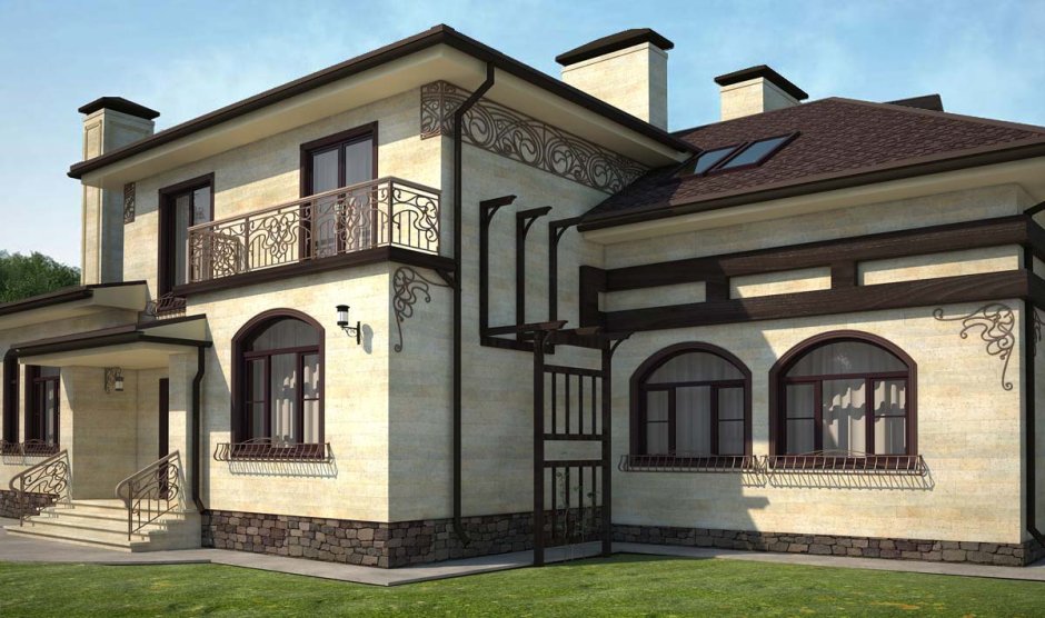Фасады частных домов