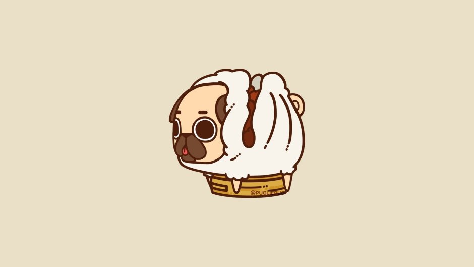 Мопс Минимализм рисунок