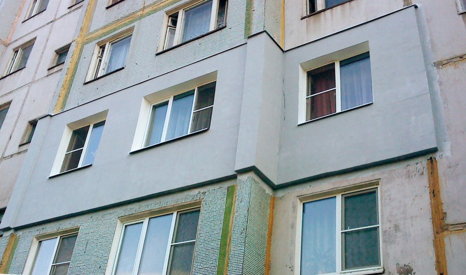 Утепление фасадов панельных домов
