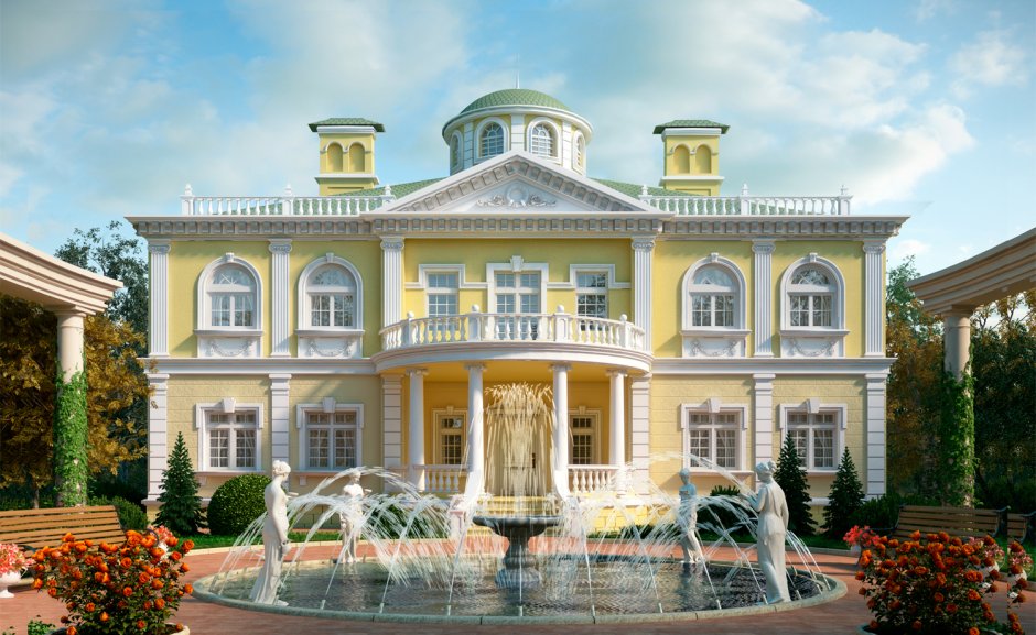 Резиденция особняк усадьба в классическом стиле