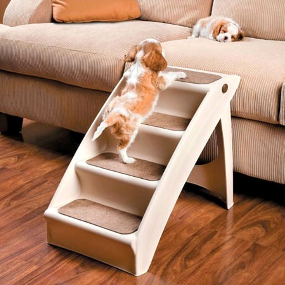 Прикроватная лестница для собак и кошек Trixie 3943 40х38х45 см бежевый