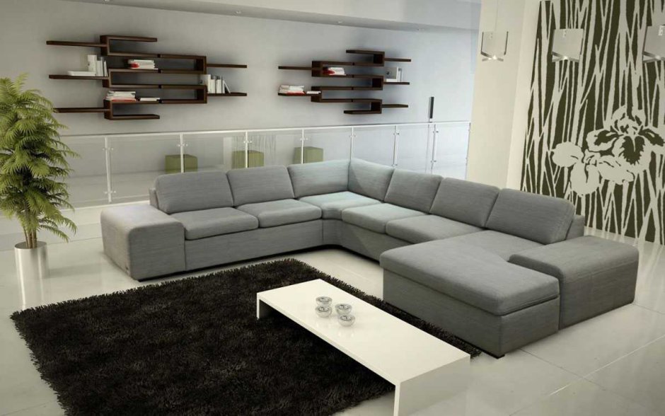 Модульный диван в интерьере