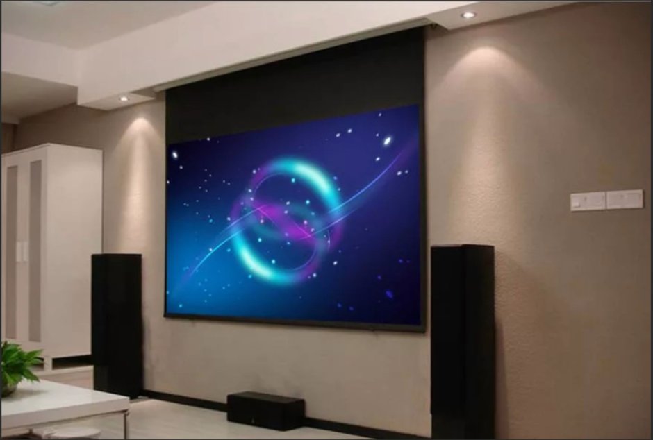 Экран с электроприводом Lumien 299x510 см