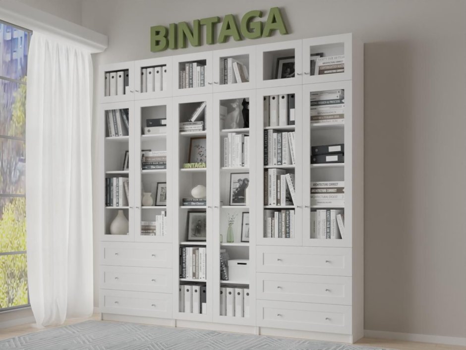 Adeta книжный шкаф Билли 17 White икеа (ikea)