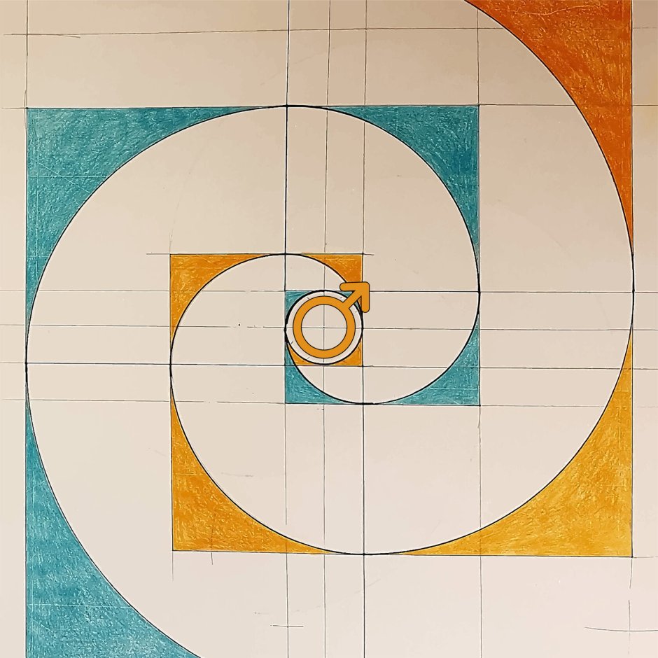 Спираль Фибоначчи композиция