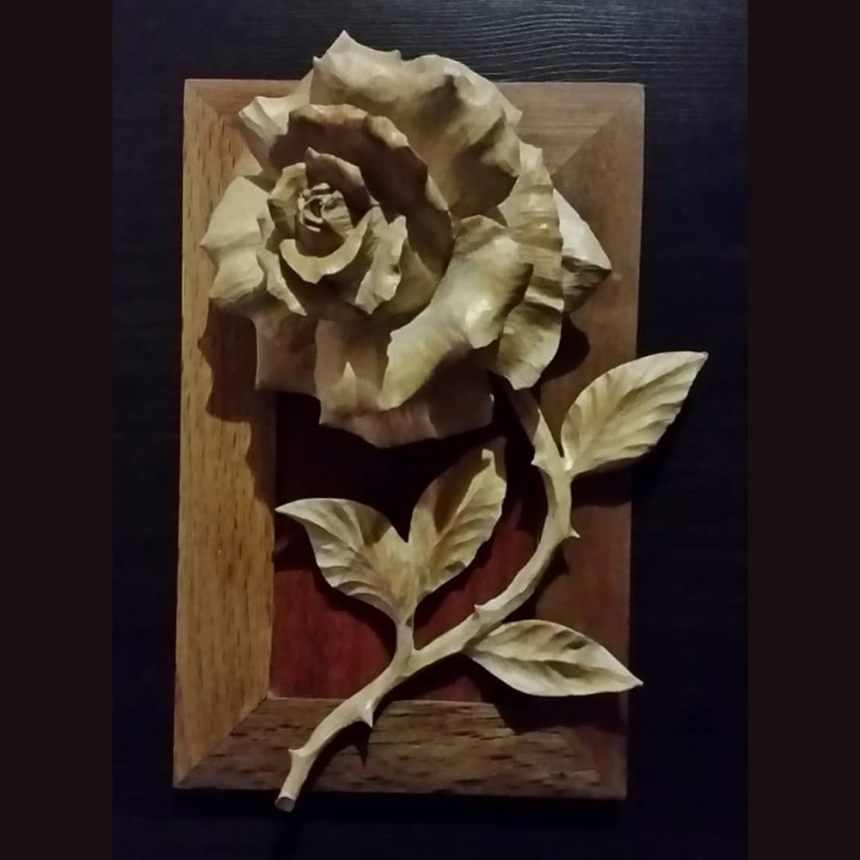 Роза Woodcarving