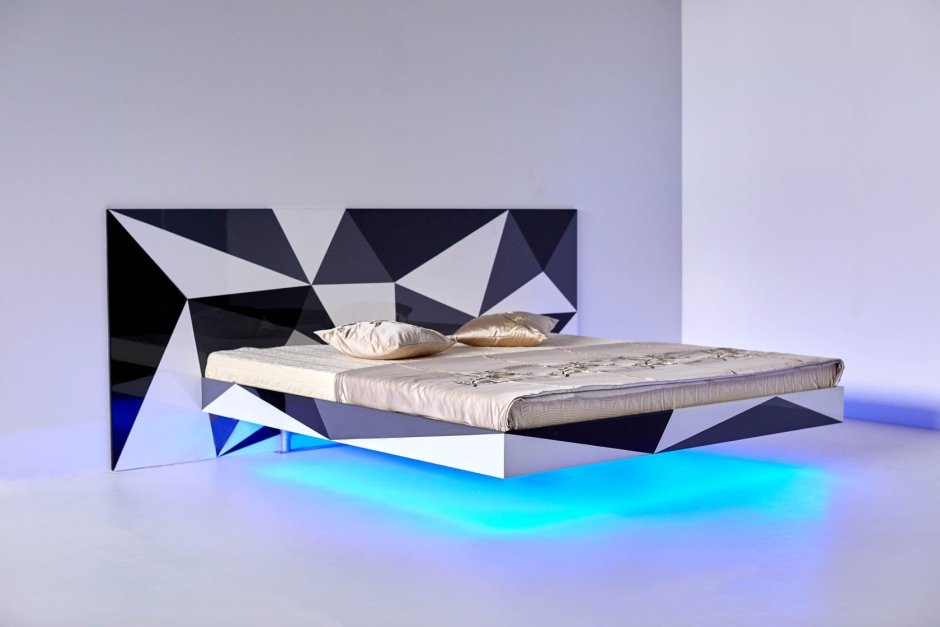 Кровать в воздухе с подсветкой