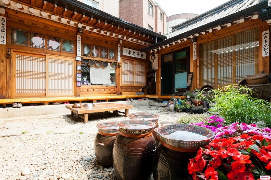 Традиционный корейский дом Ханок план