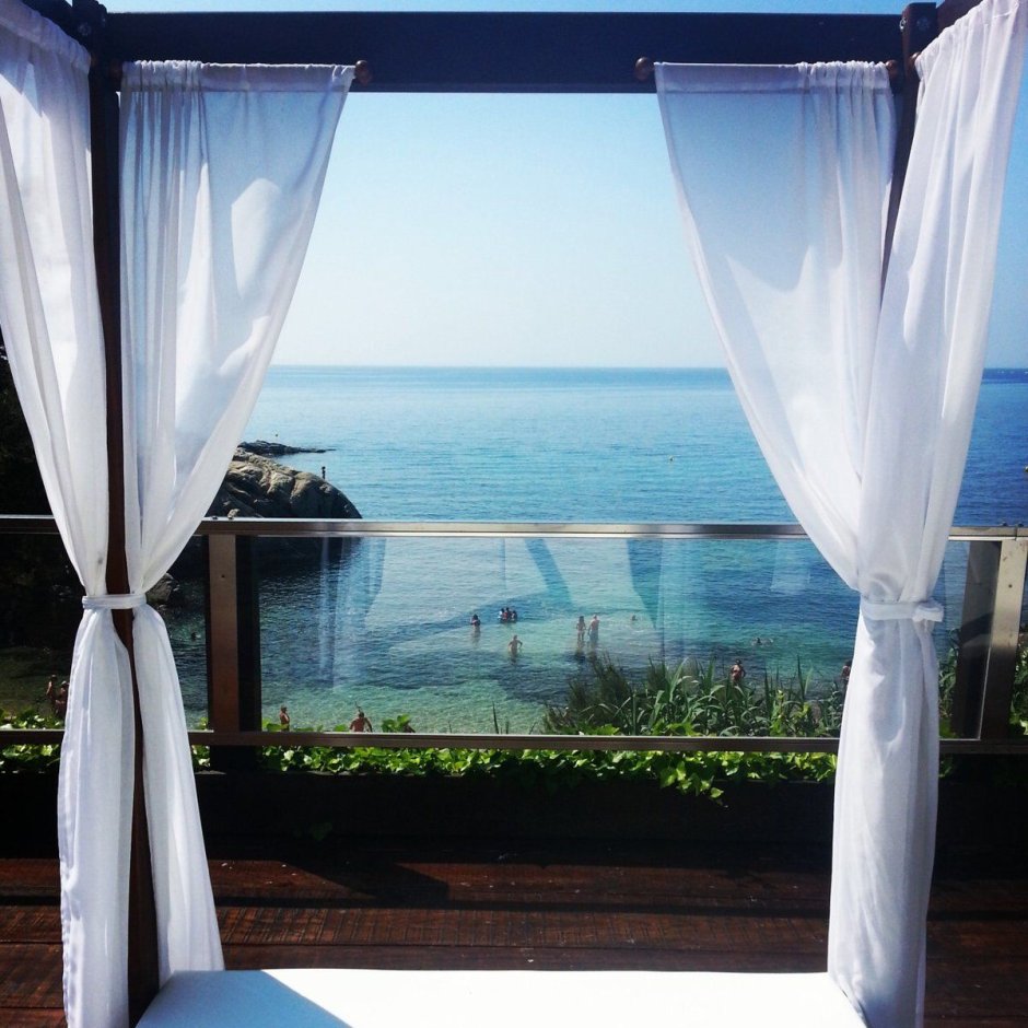 Занавески с видом море