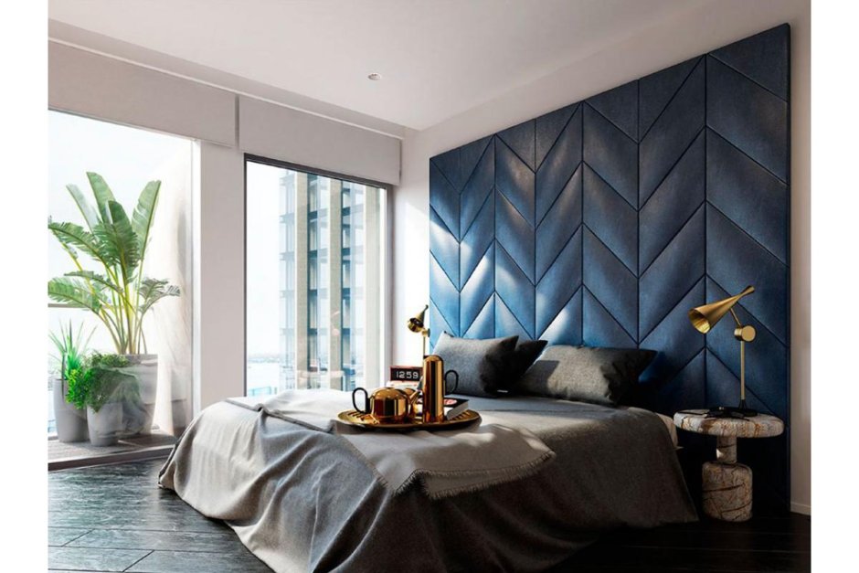 Мягкие стеновые панели для спальни
