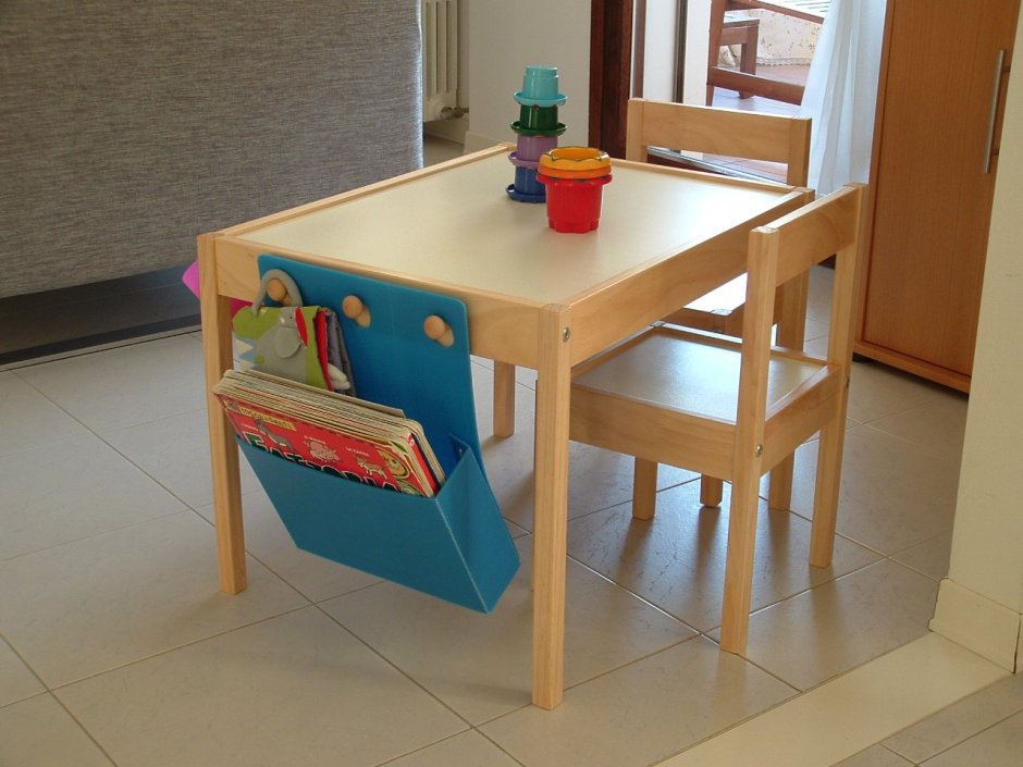 Детский стол и стул деревянный икеа