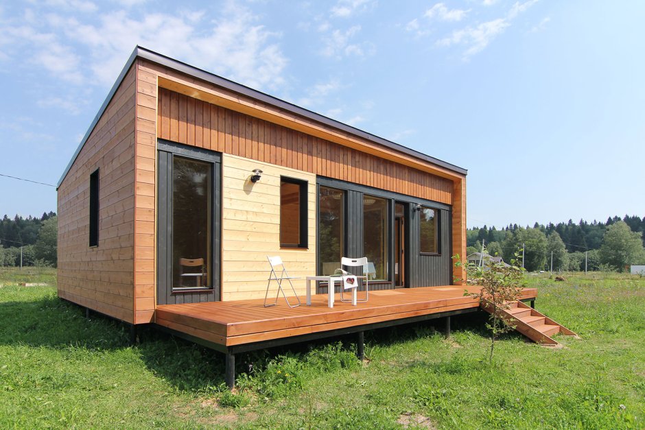 Tiny House с односкатной крышей