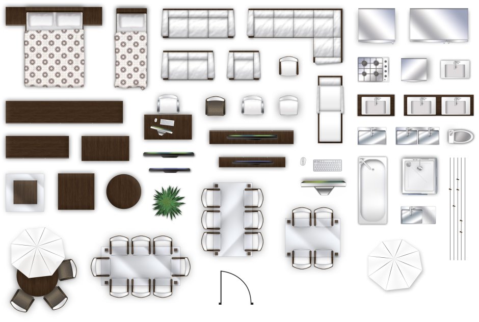 Проект интерьера комнаты