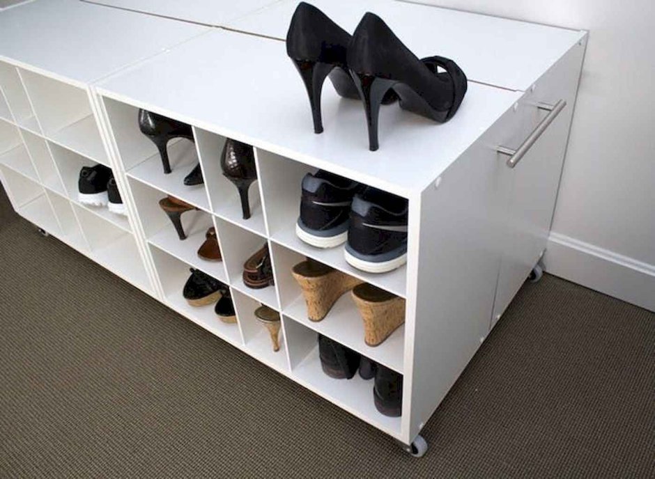 Обувной шкаф слим на 30 пар обуви