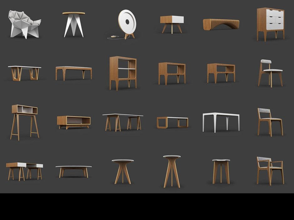 Перспектива интерьера комнаты