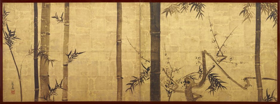 Обои фрески бамбук