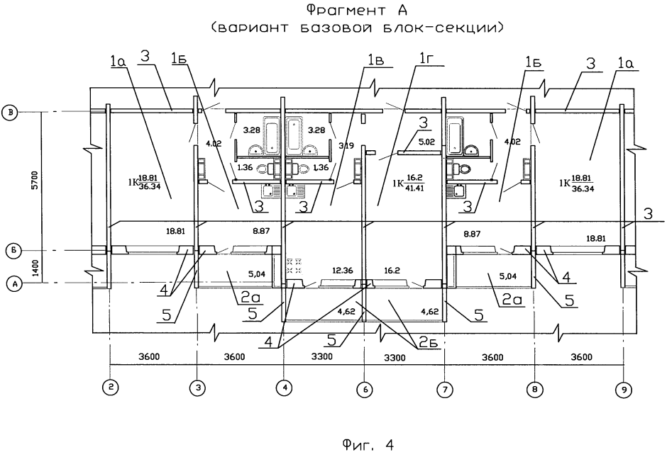 Схема расположения панелей стен и перегородок
