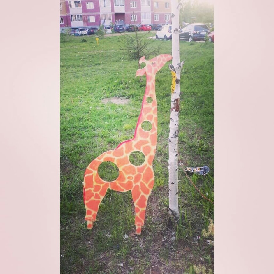 Жираф из фанеры
