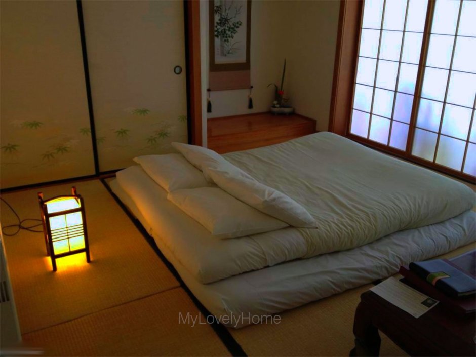 Японская спальня матрас Футон