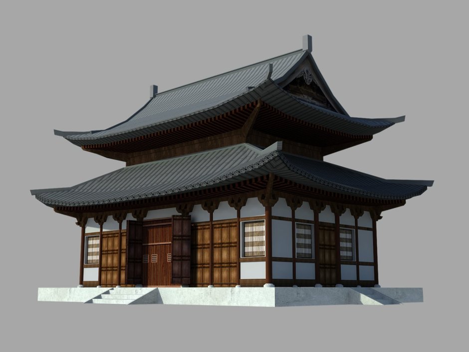 Модели домов 3d японский