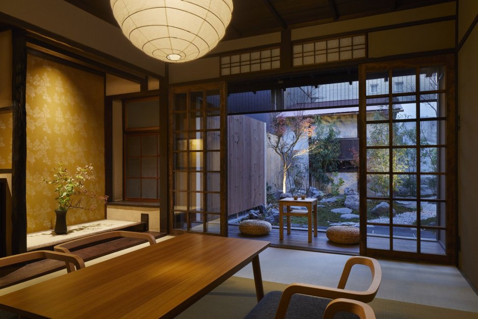 Традиционное японское жилище Минка внутри