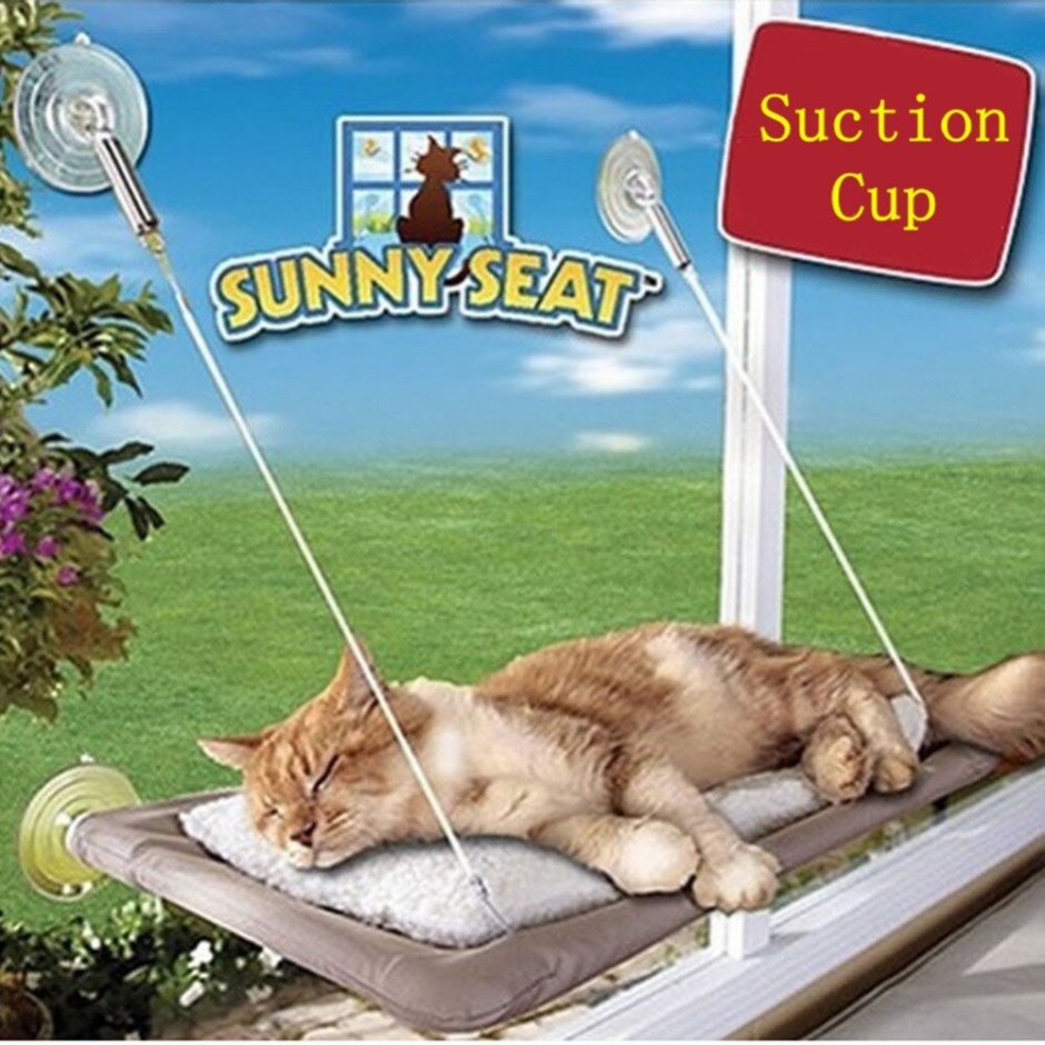 Лежанка подвесная для кошек Sunny Seat Window Mounted Cat Bed