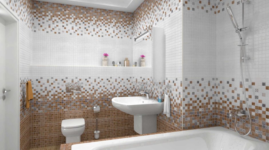 Плитка настенная гламур 2т 275x400 голубая 1.65м2