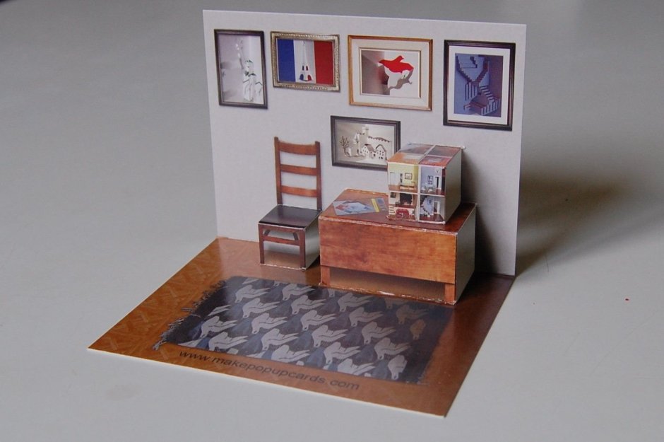 Бумажный макет комнаты