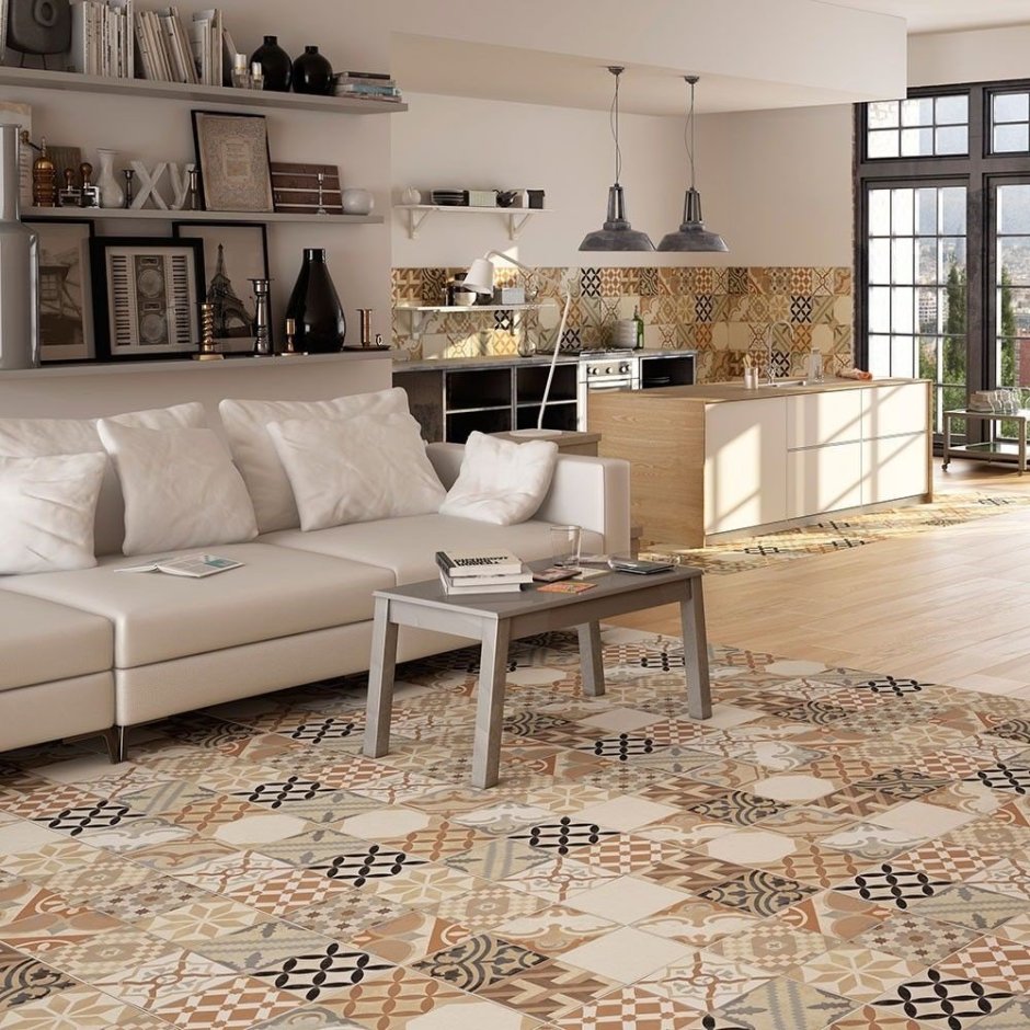 Плитка керамогранит Realonda Riga. Patchwork.