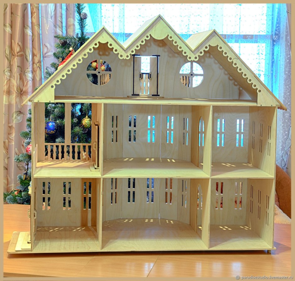 Кукольные домик деревянный красивый