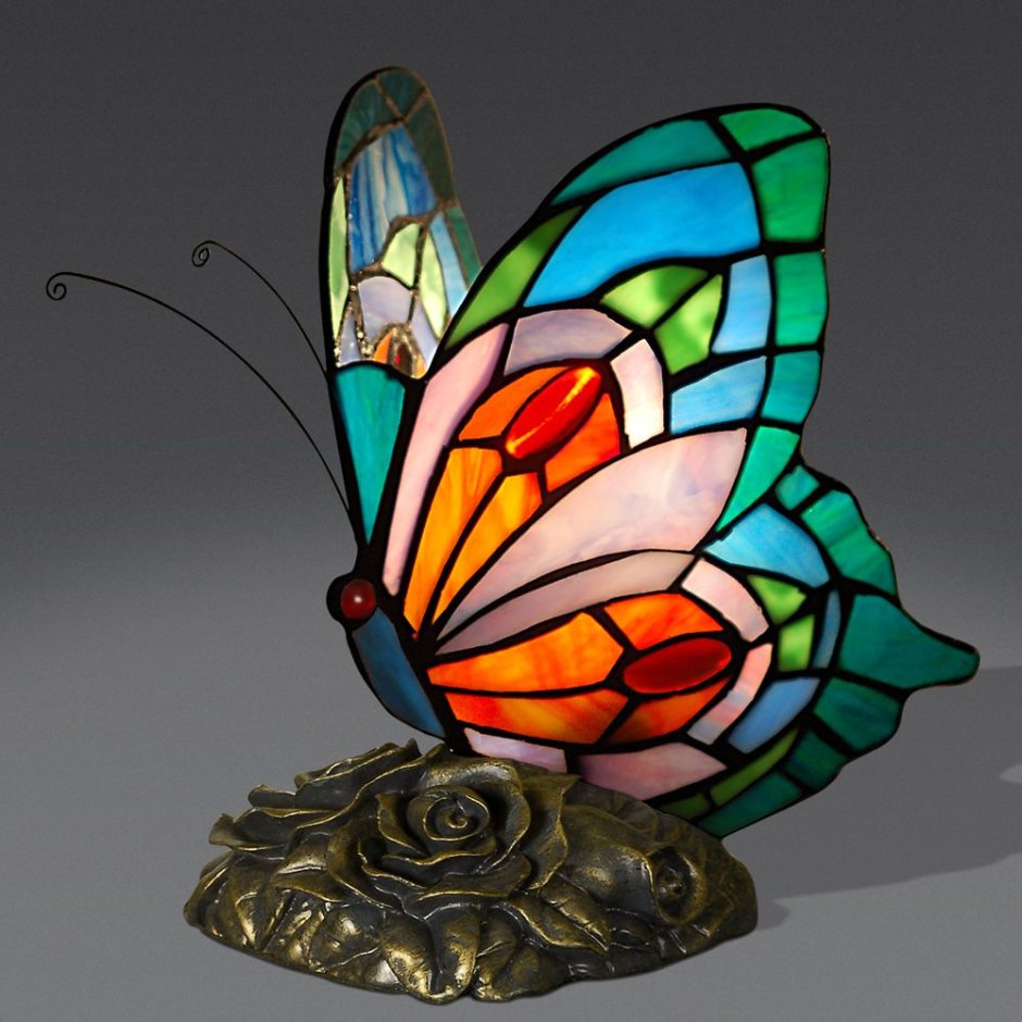 Лампа Тиффани бабочка