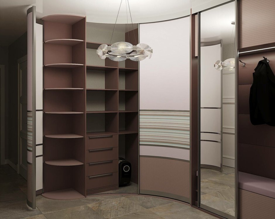 Шкаф-купе радиусный комфорт радиусный 1.8