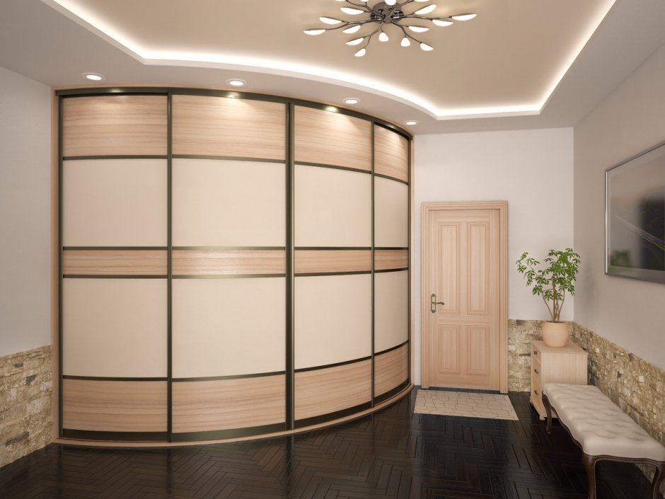 Угловой шкаф-купе в прихожую