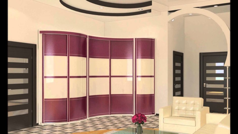 Шкаф купе сферический