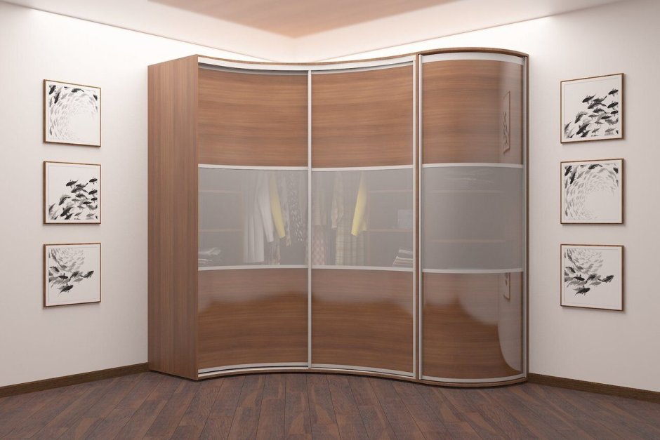 Шкаф-купе радиусный комфорт радиусный 1.8