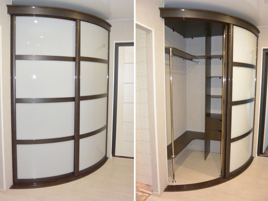 Шкаф купе с радиусными дверями