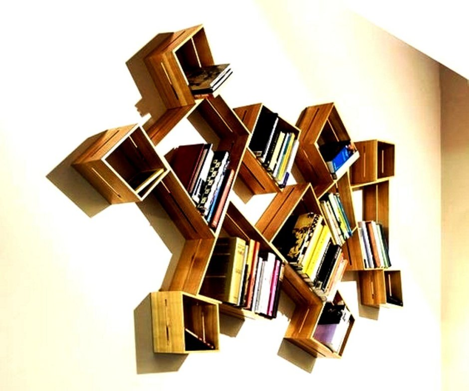 Креативные книжные полки