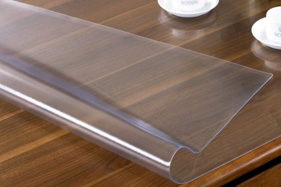 Гибкое стекло, скатерть прозрачная Soft Glass размер 120x80 см. 113325