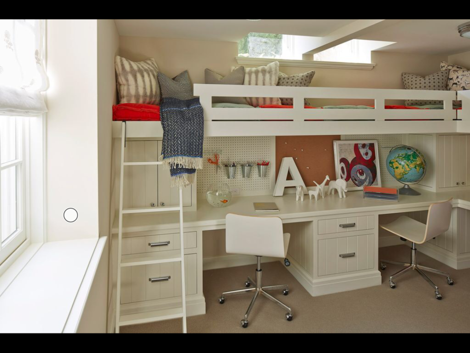 Кровать чердак комната для двоих детей