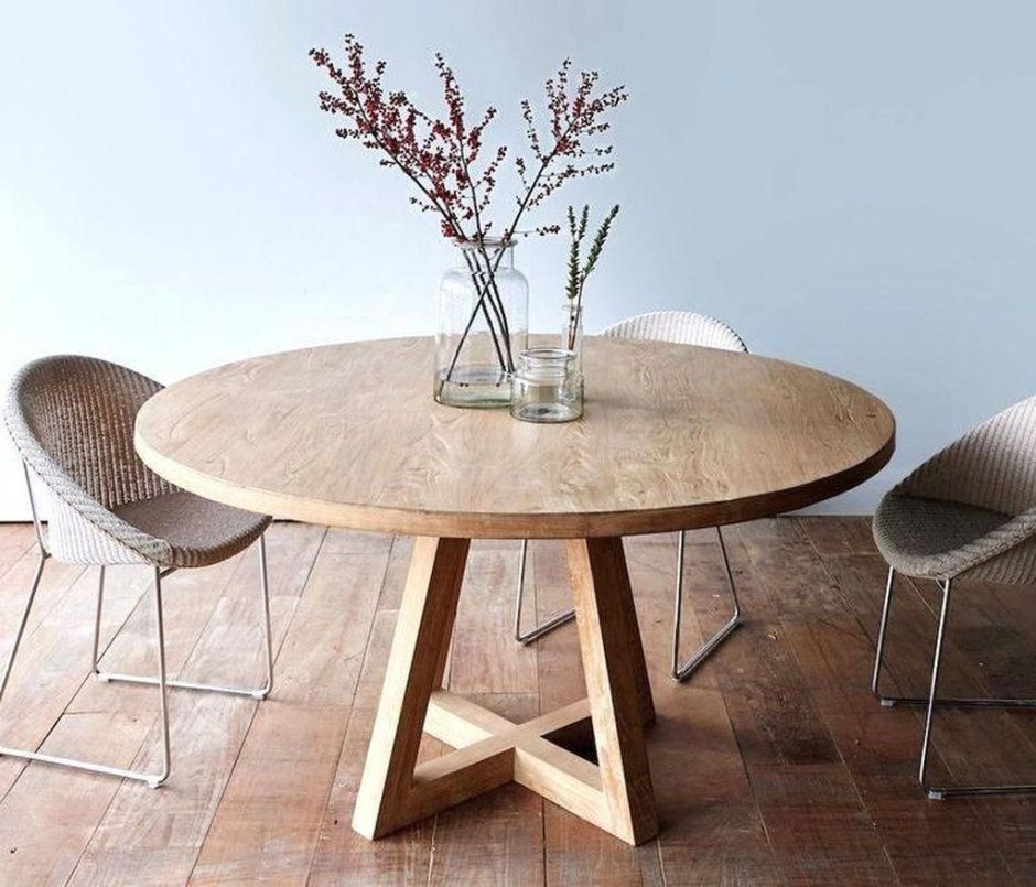 Стол Loft Wooden Round