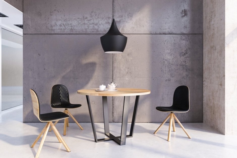 Стол Loft Wooden Round